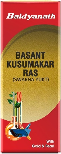 Baidyanath Naini Basant Kusumakar Ras With Gold And Pearl (100 Tablets)