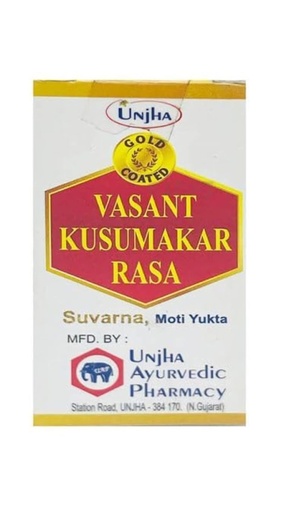 Unjha Vasant Kusumakar Ras 100Tablets 